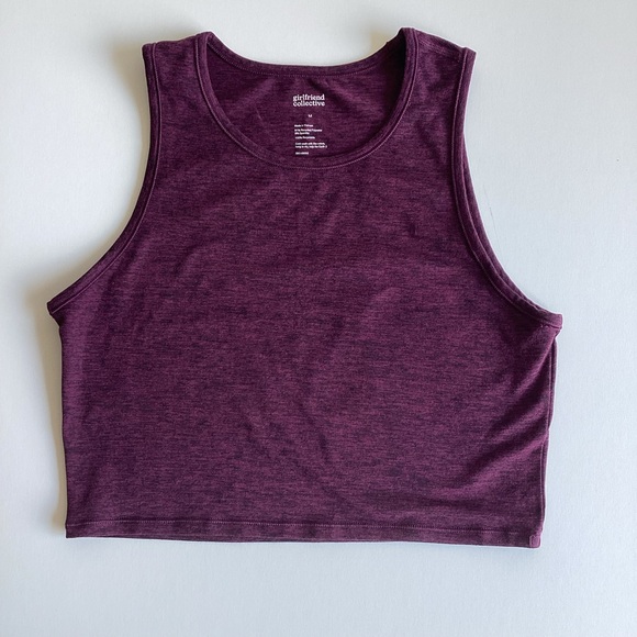 NWOT girlfriend collective Plum ReSet Super Crop 
Size M - Picture 2 of 4